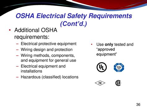 osha requirements for electrical installations